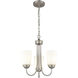 Ivey Lake 3 Light 15 inch Satin Nickel Chandelier Ceiling Light